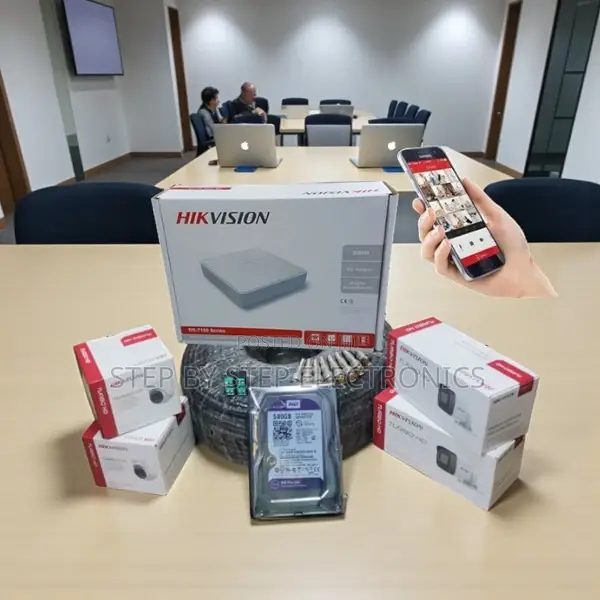 Hikvision Full Hd 1080p CCTV Camera Kit With 500gb Disk and 50m Cable