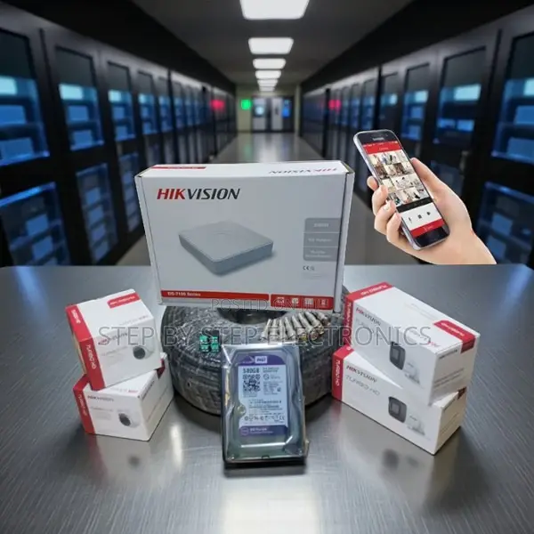 Night Vision Hikvision 4 Camera Hd CCTV System With 1 Year Warranty
