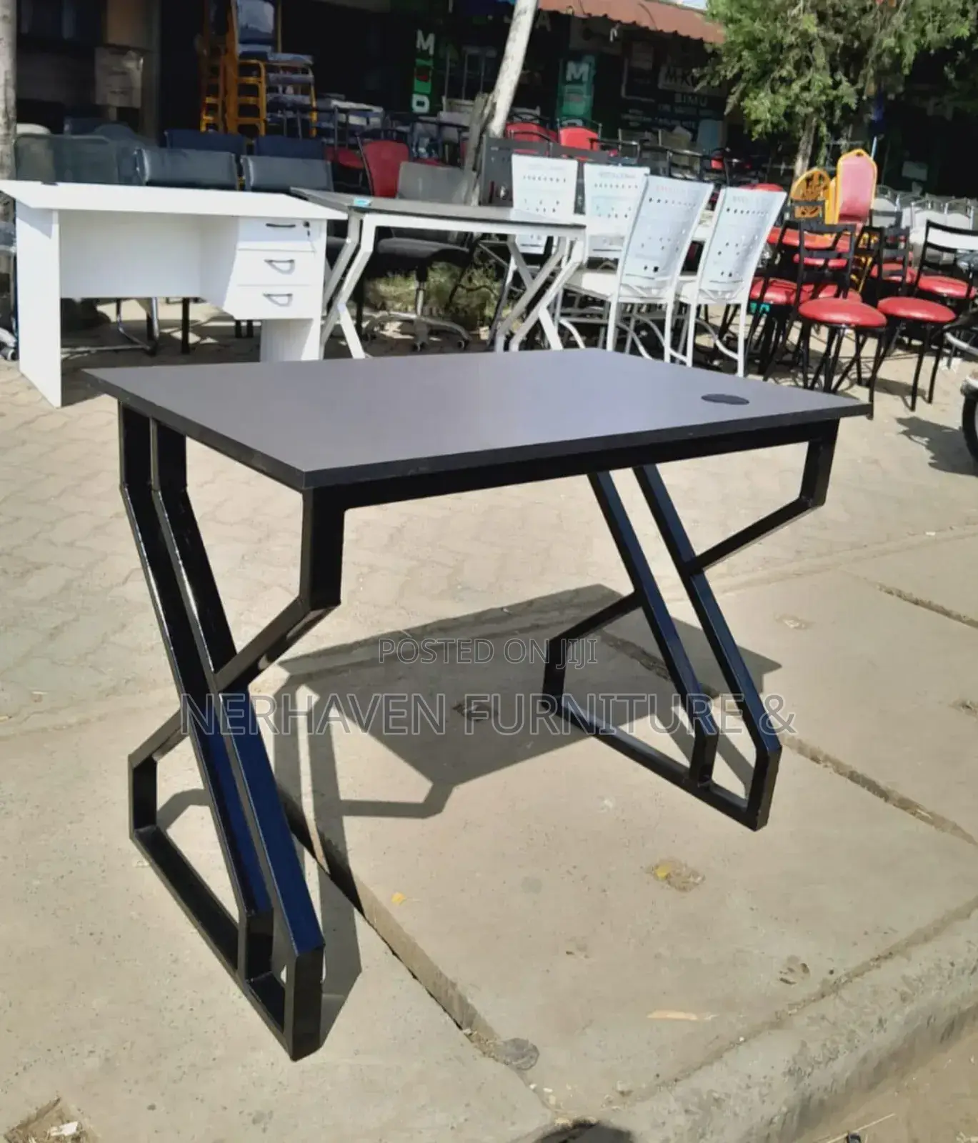 Metal Study / Office Table – Strong Build