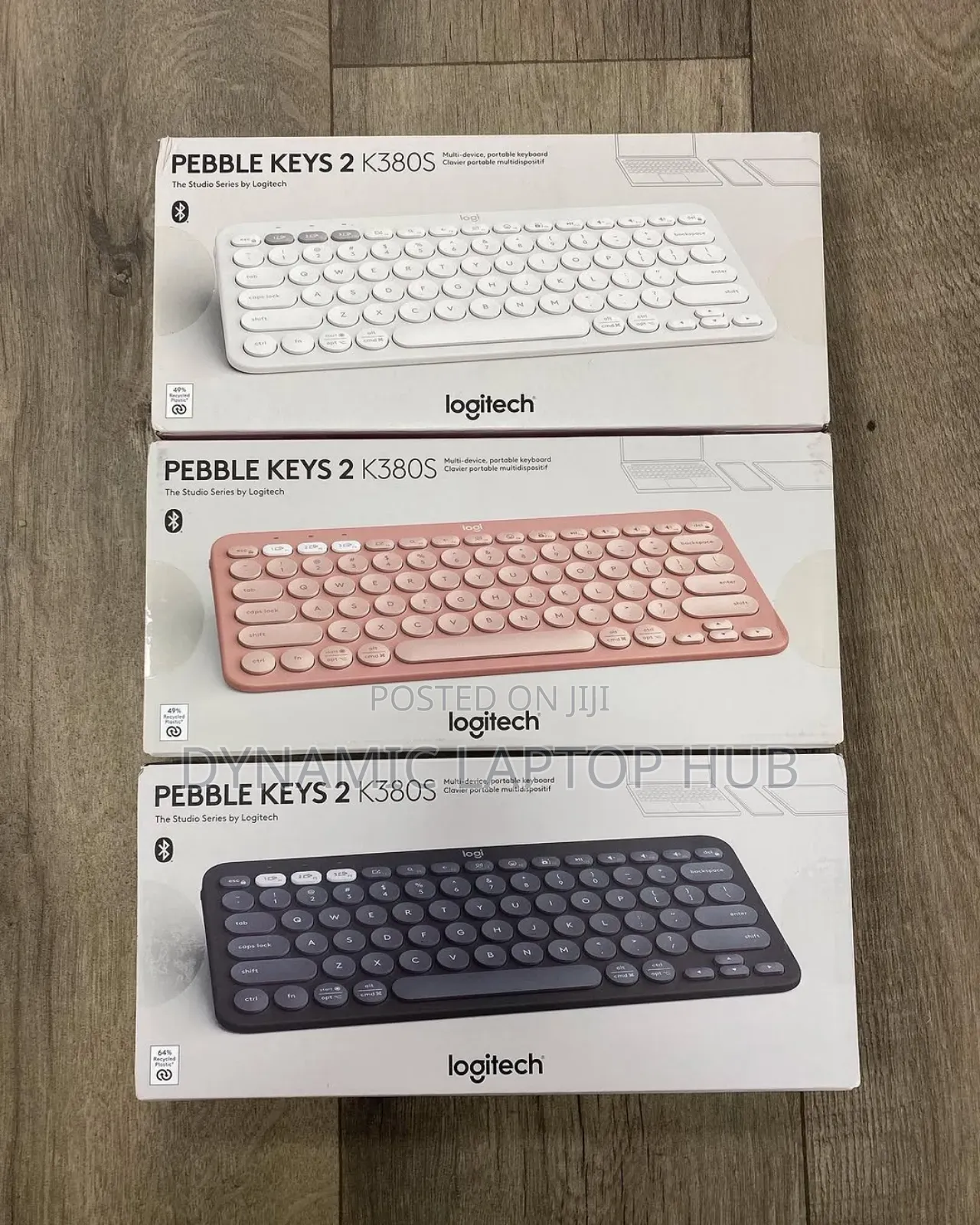 Pebble Keys 2 K380s Rose White