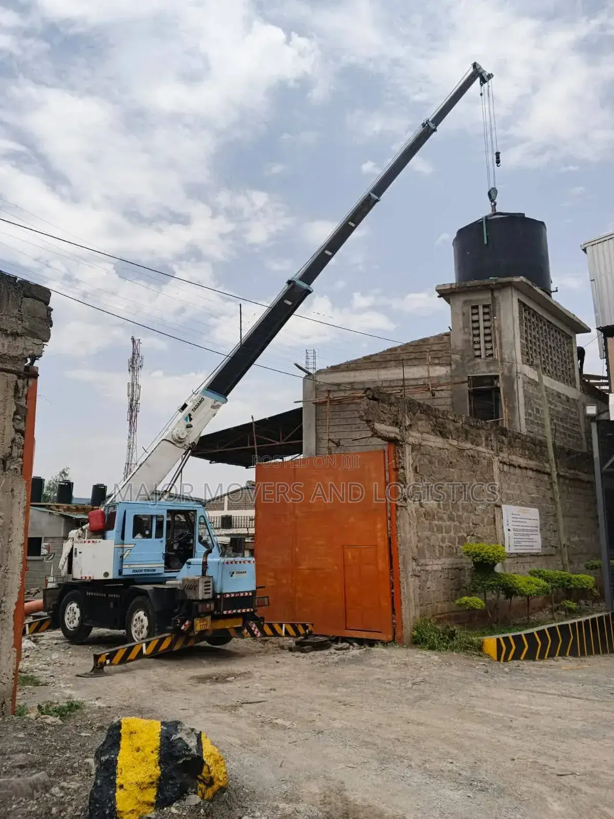 Trailers With Cranes for Hoisting and Logistics Are Available