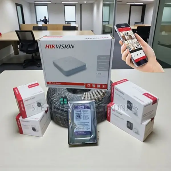 Hikvision 1080p Full Hd 2mp CCTV Kit With Waterproof Outdoor Cameras