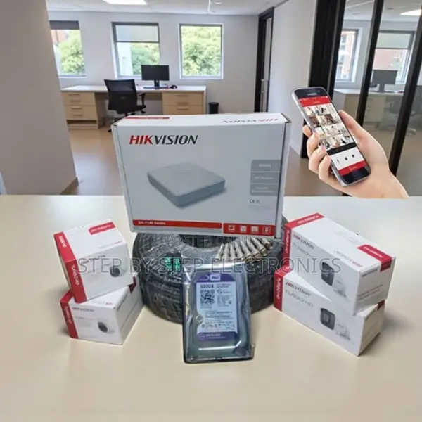 4 Hikvision 1080p Full Hd Night Vision Security DVR Set 500gb Harddisk