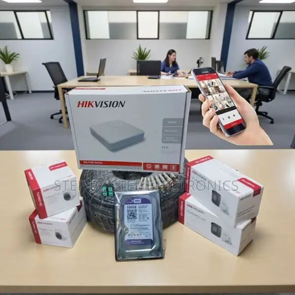 Hikvision 4 Cameras 1080p CCTV Kit With High-Clarity Image Capture