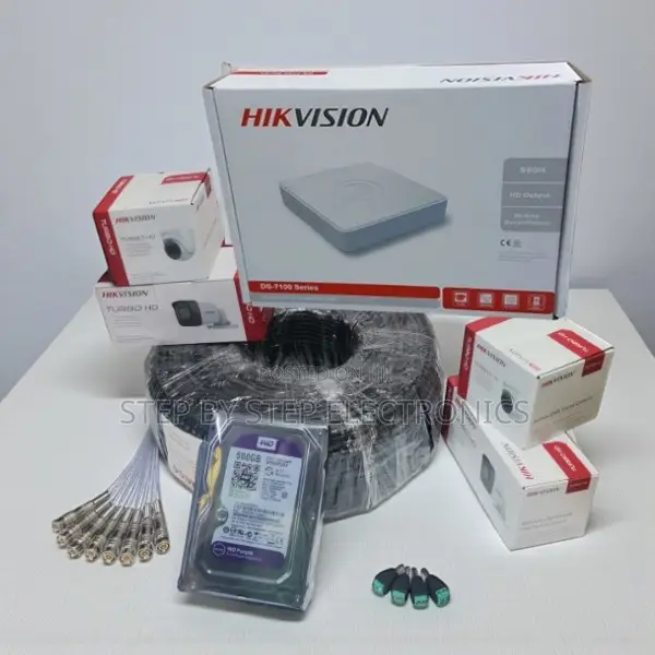 4ch 1080p Full Hd Hikvision CCTV Kit 1tb DVR Night Vision Waterproof