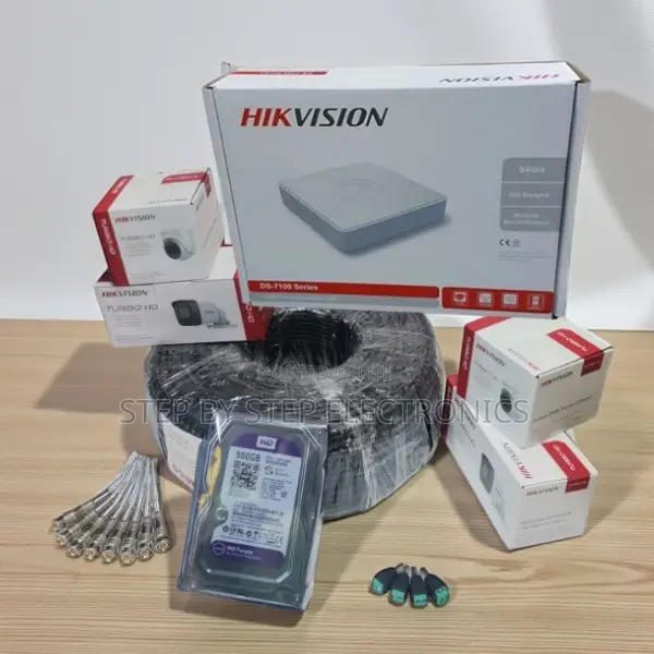 Hikvision 4ch 1080p Hd Cameras Kit 1tb HDD Motion Detect Waterproof