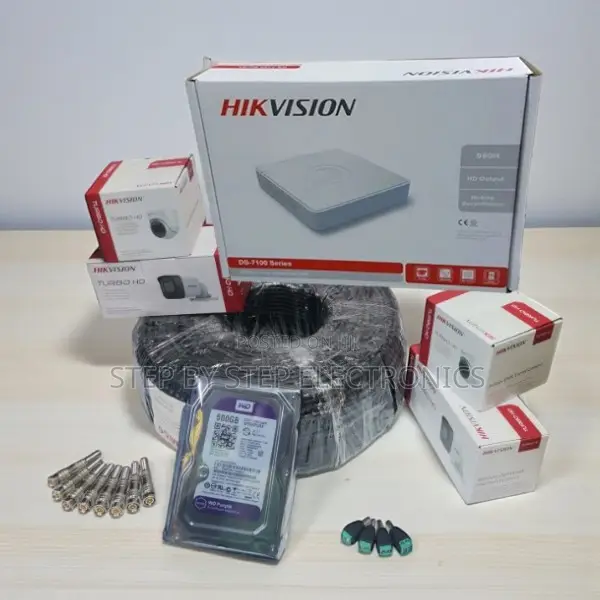 Hikvision 1080p 2mp CCTV Kit With 4 Cameras DVR Recorder 1tb Harddisk