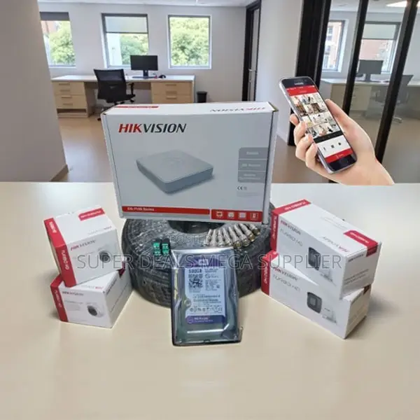 Hikvision 4 Camera 1080p Full Hd CCTV Kit With 4 Channel DVR and Cable