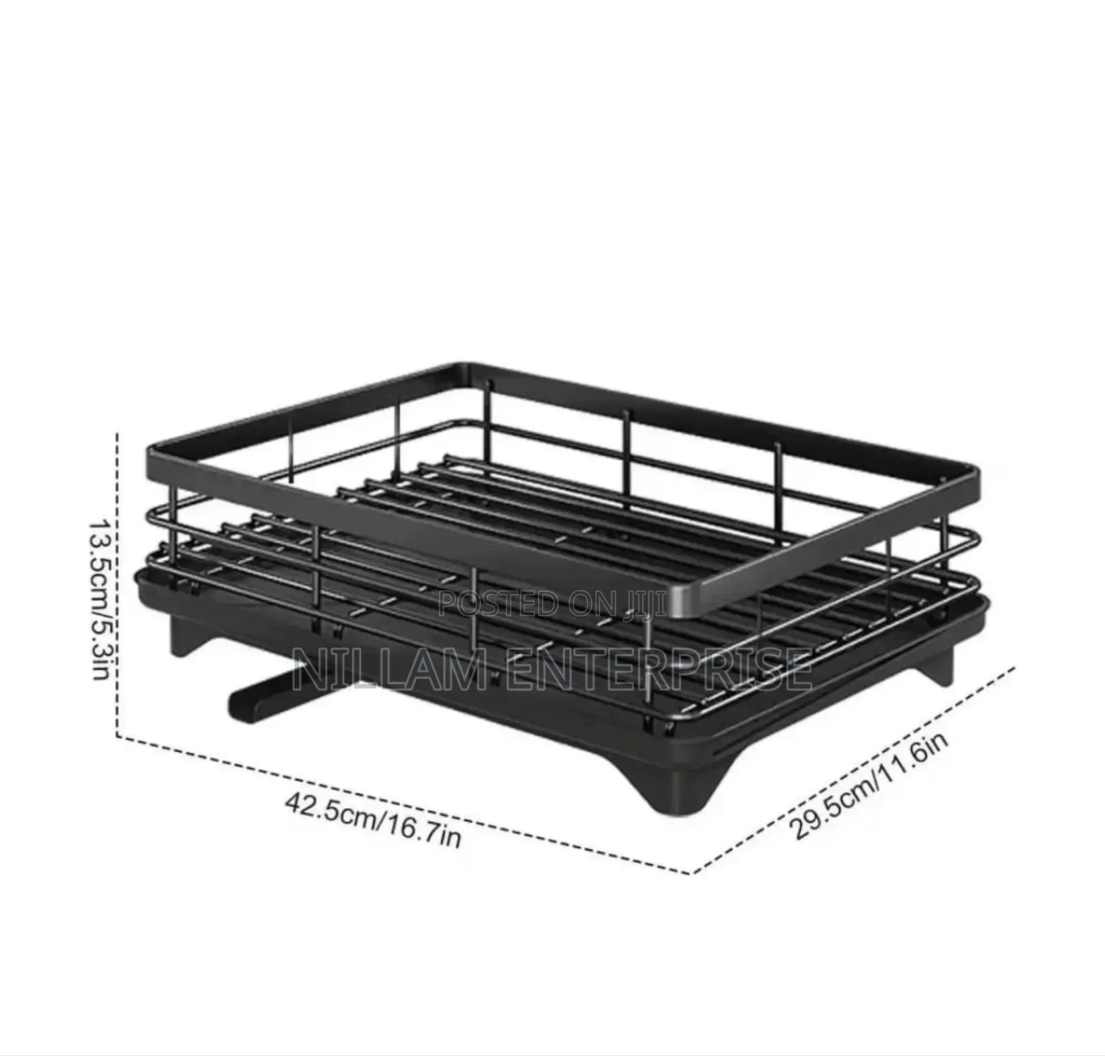 Single Layer Carbon Metal Dishrack