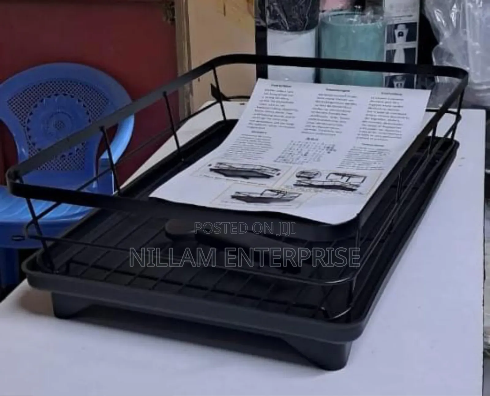 Single Layer Carbon Metal Dishrack