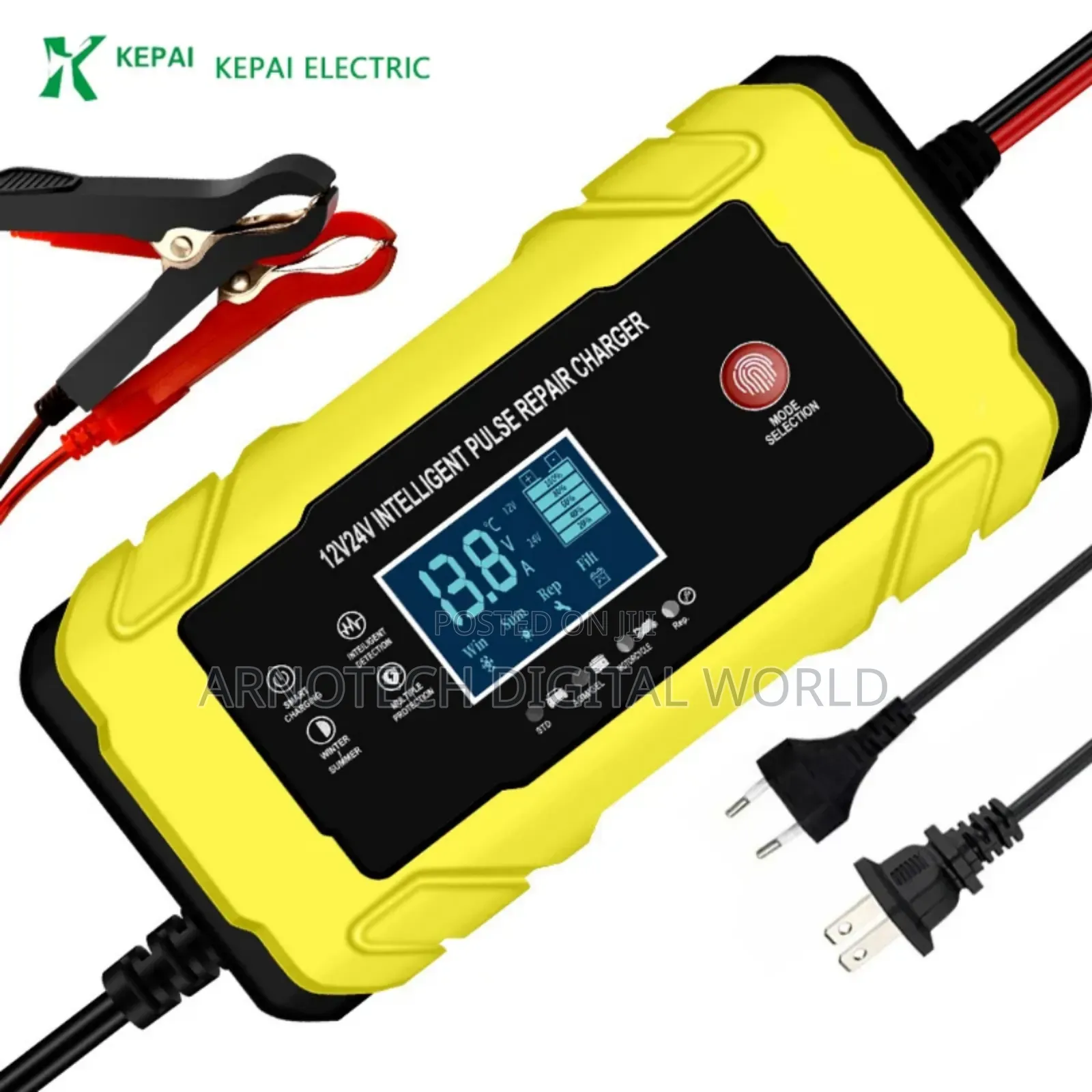 12v/24v-10a Intelligent Pulse Repair Battery Charger