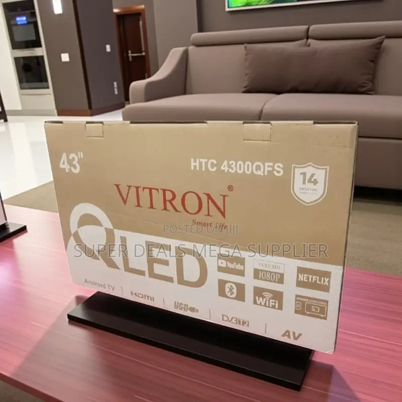 Vitron 43 Inch Qled Smart Android Digital Led Tv With Warranty