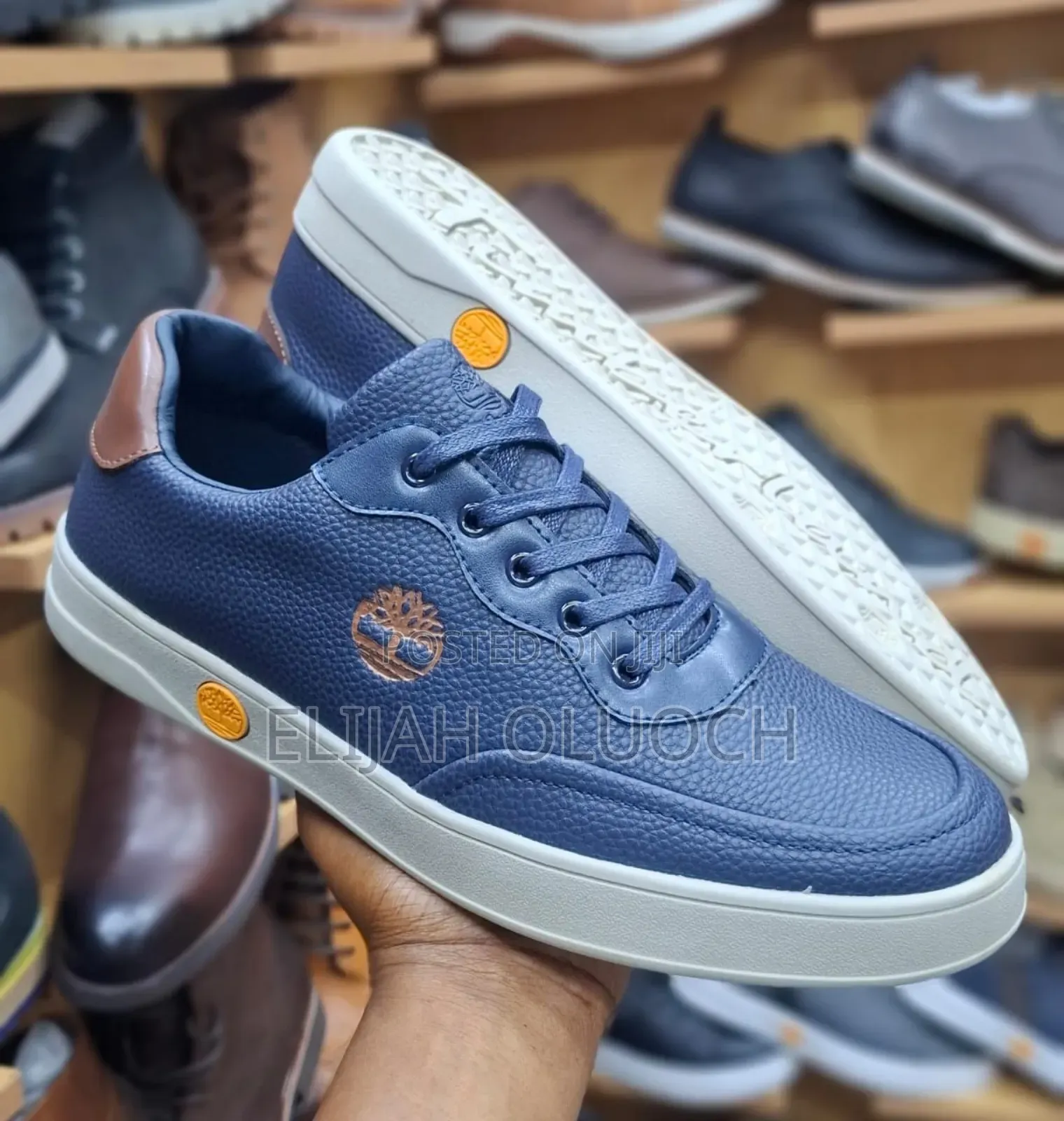 Blue Casuals Timberland Leather Shoes