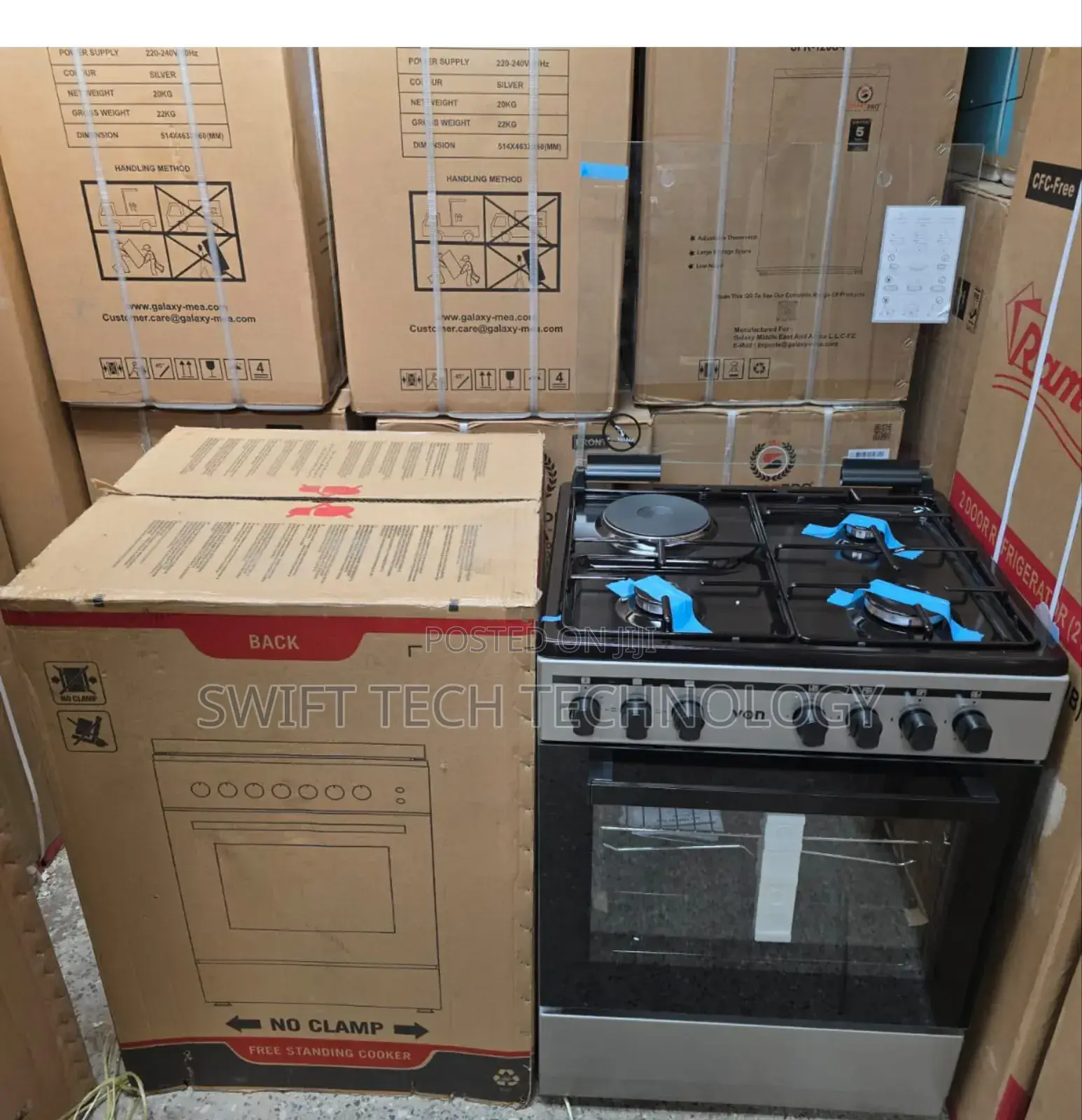 Von Cooker 60*60 3gas+1 Electric Cooker