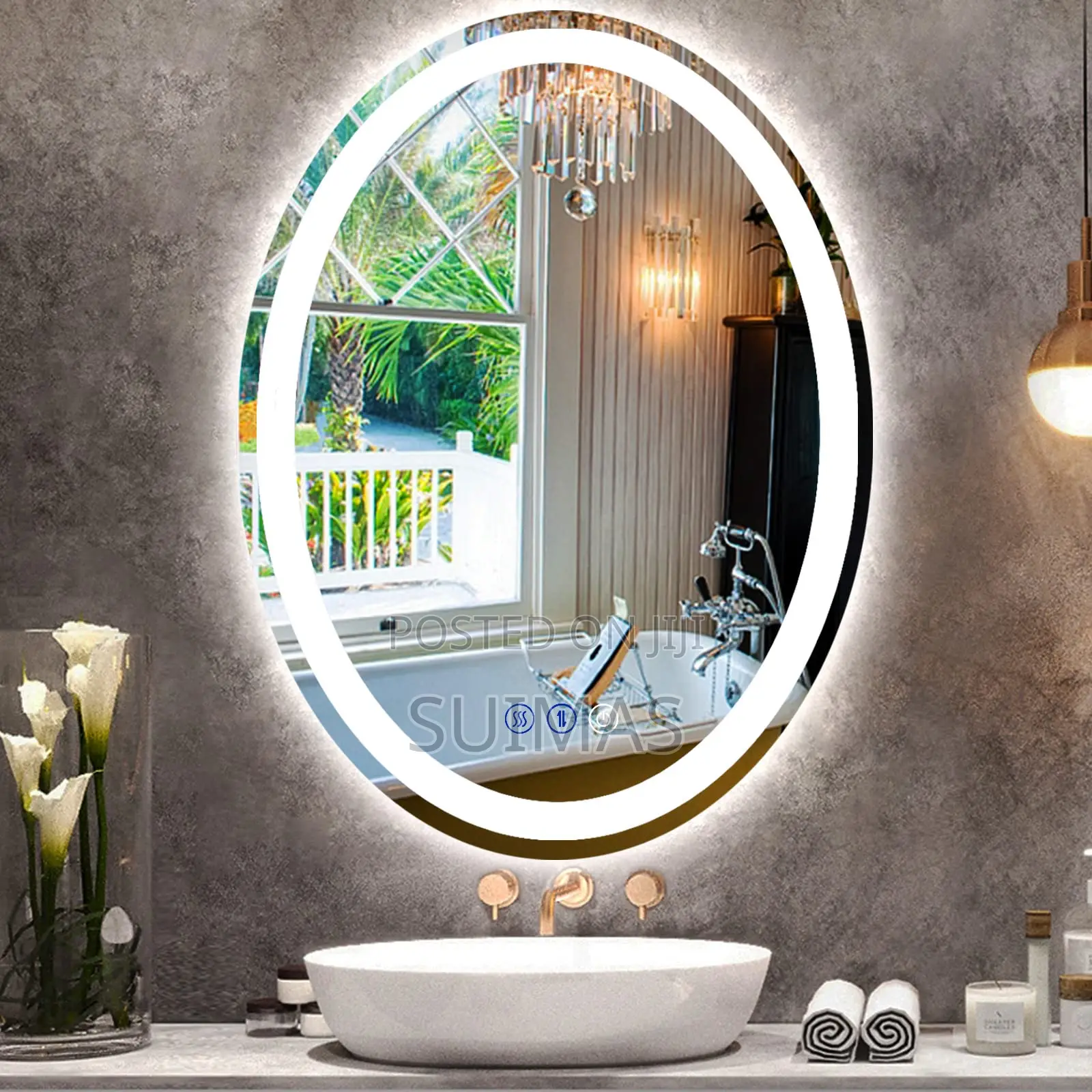 Frontlit Oval Led Mirror