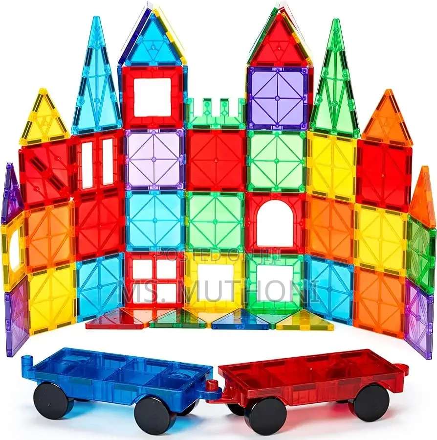 One Hundred Magnetic Tiles Building Blocks (100 PCS )