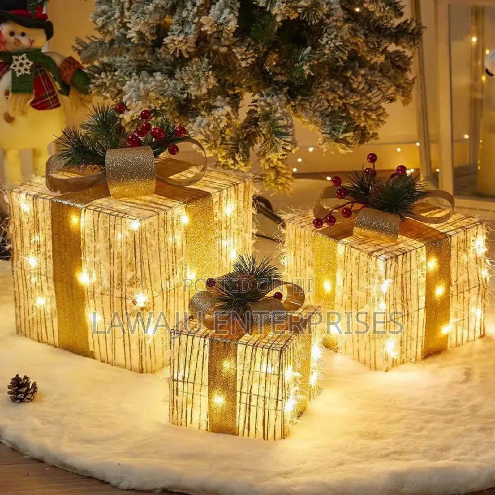 Lighted Christmas Gift Boxes