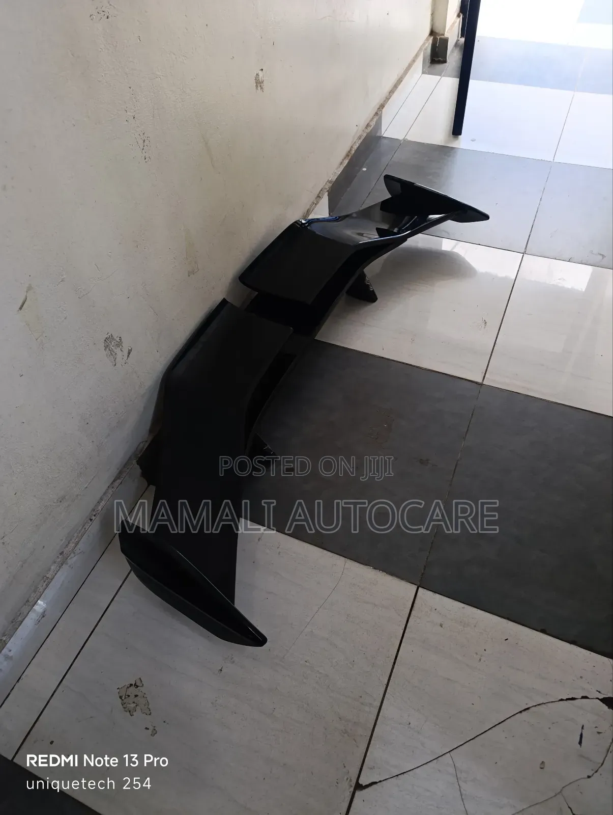 Black Sport Wing Spoiler Universal Fit