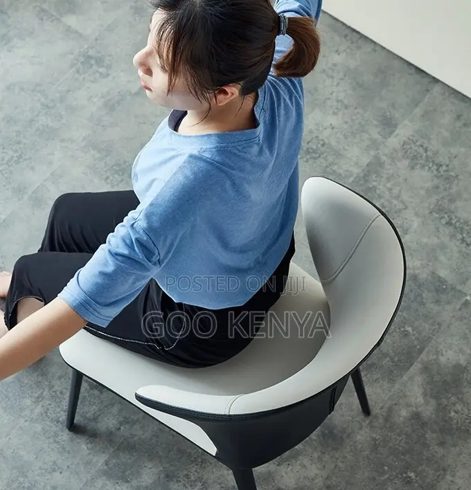 Home Chair; Hotel Chair With Comfortable Backrest and Leather Finish