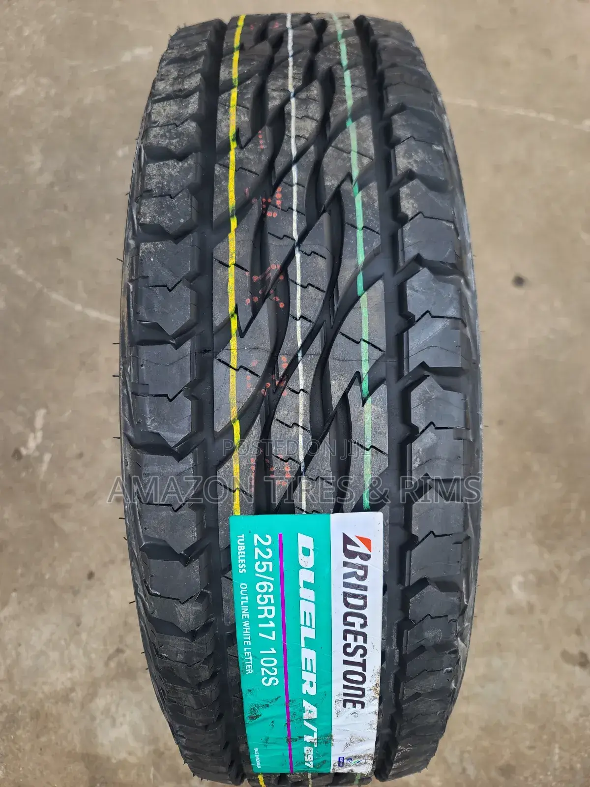 225/65 R17 Bridgestone Tyres 102 S Dueler a/T697