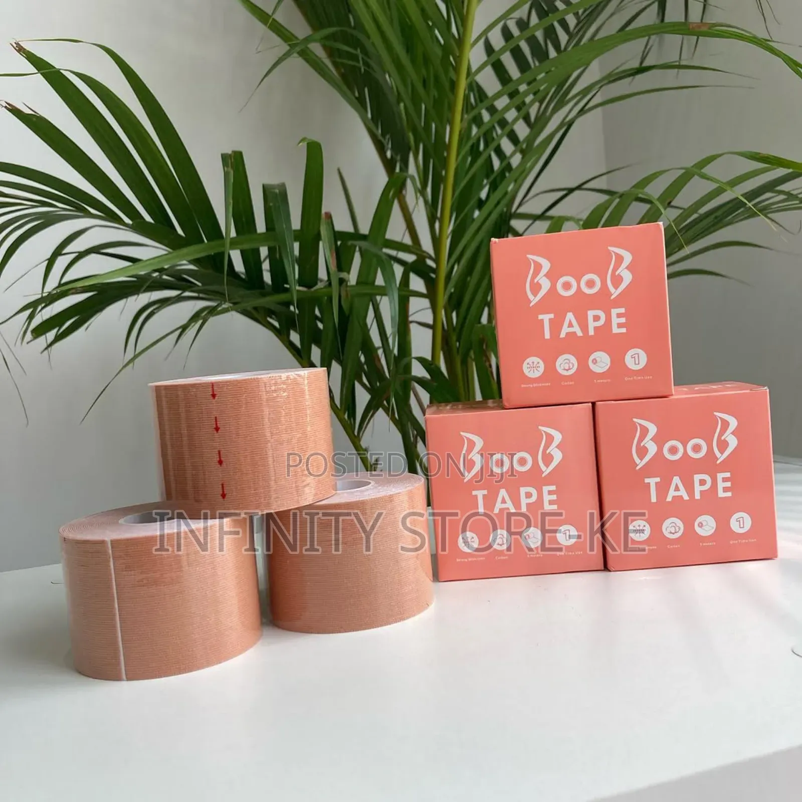Boob Tape 5cm X 5m – Invisible Breast Lift Tape~Black, Brown,Nude