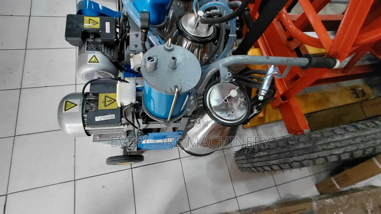 Single Bucket Milking Machine Milano Italia Brand.