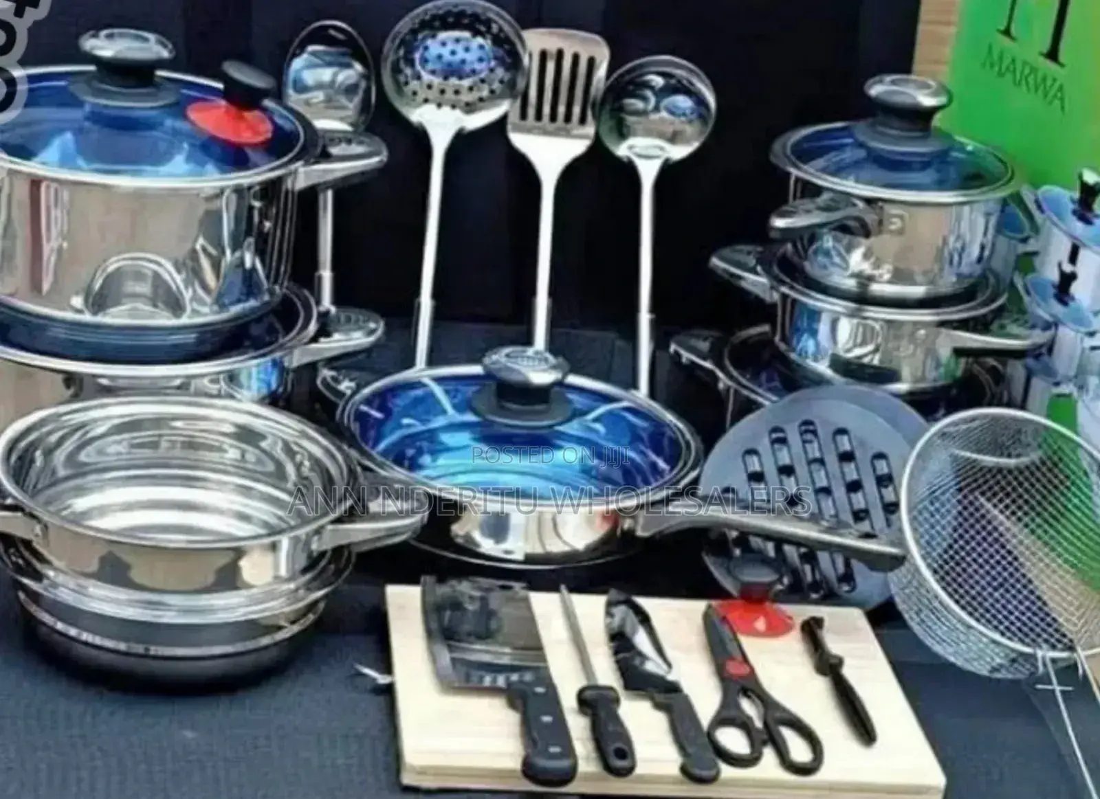 Heavy Gauge Marwa 30pc Cookware