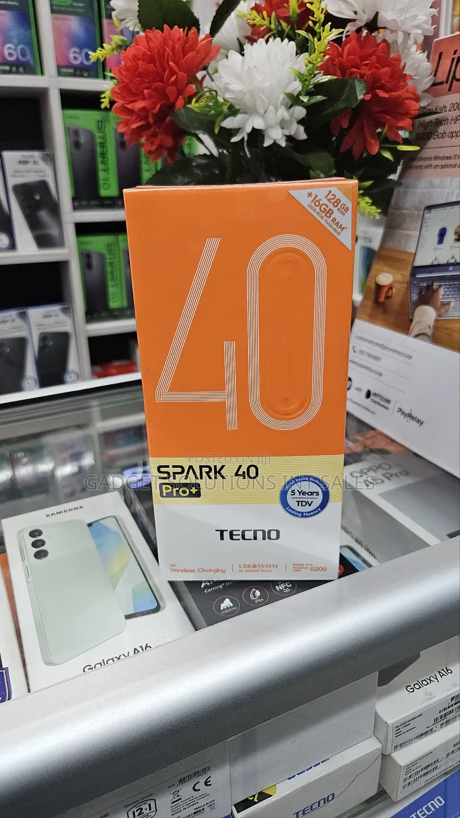 New Tecno Spark 40 Pro+ 128 GB Black
