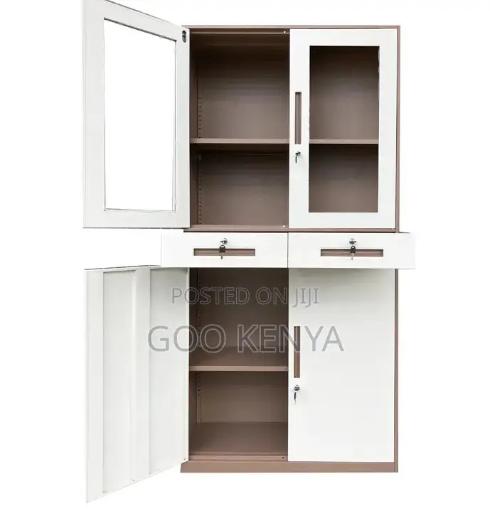 Office Cabinet; Modern Office Storage Cabinet With Drawers and a Safe