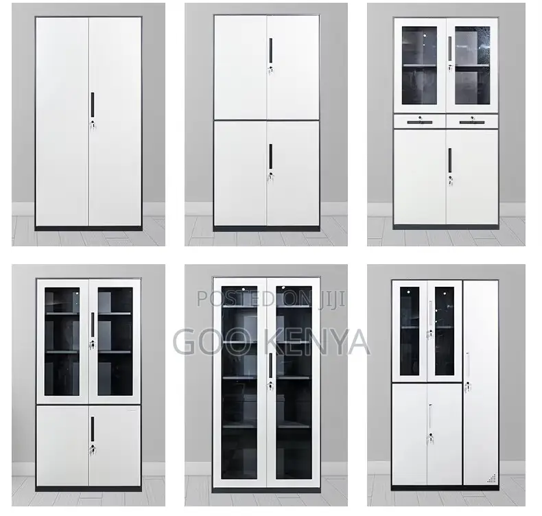 Office Cabinet; Modern Office Storage Cabinet With Drawers and a Safe