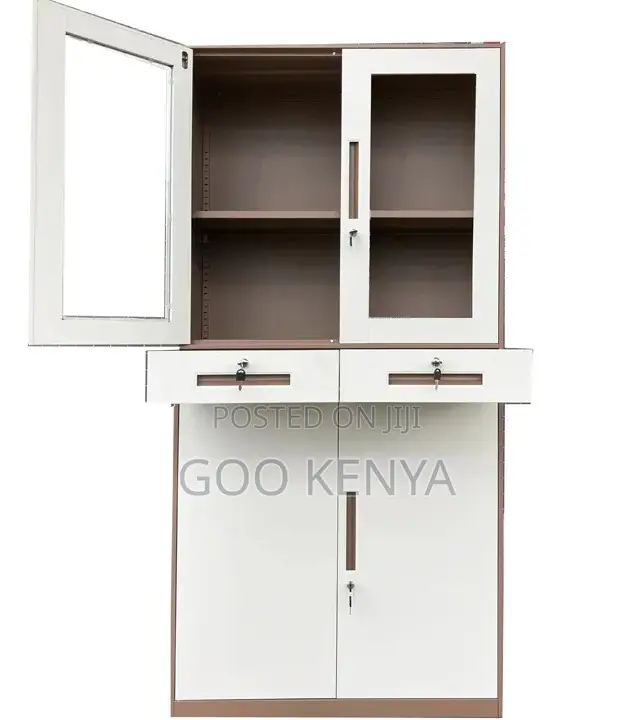 Office Cabinet; Modern Office Storage Cabinet With Drawers and a Safe