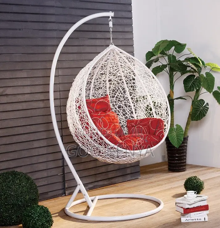 Home Chair; Rattan Swing Hanging Egg Chair for Balcony