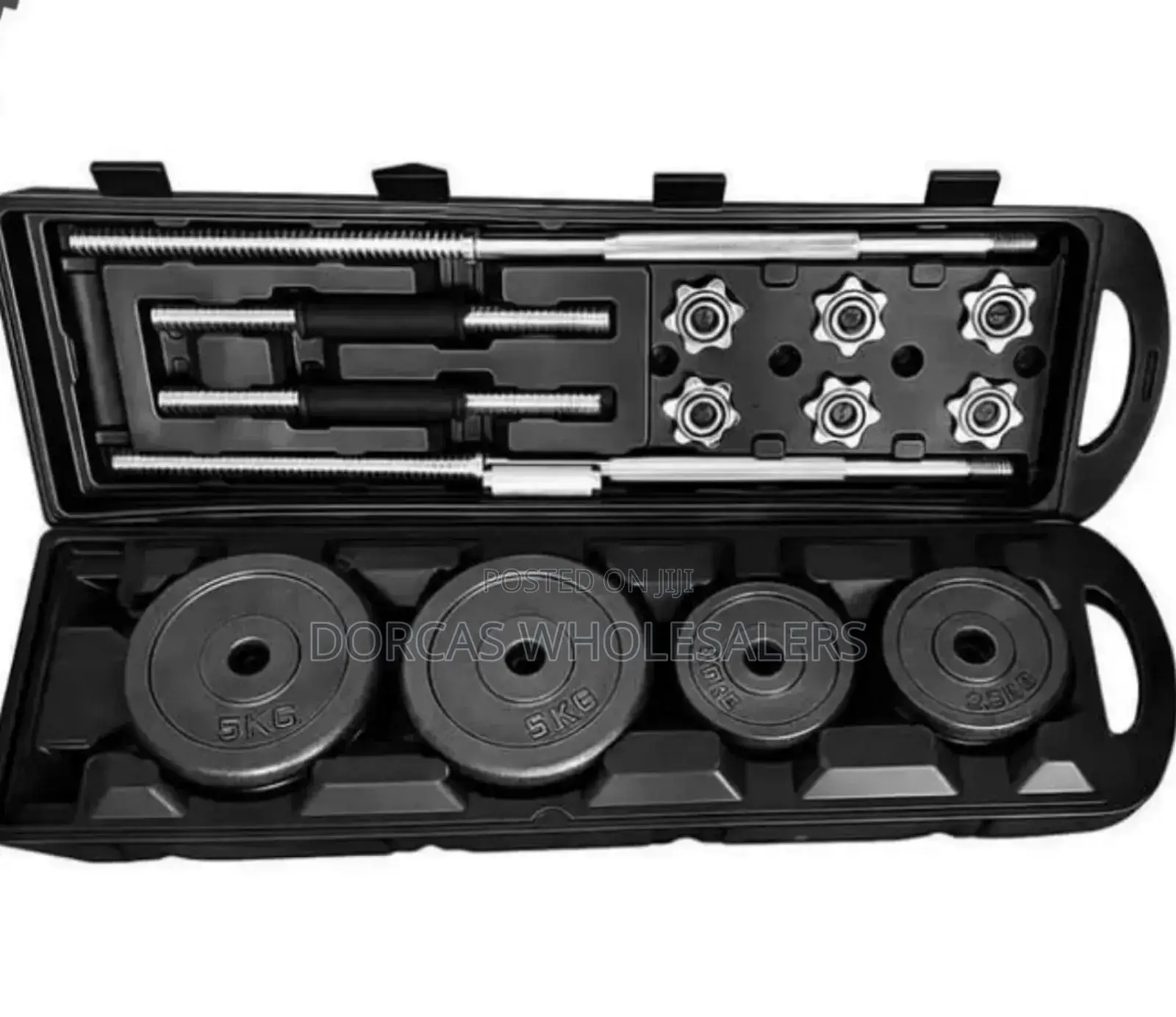 Chrome 50kg Dumbbell Set
