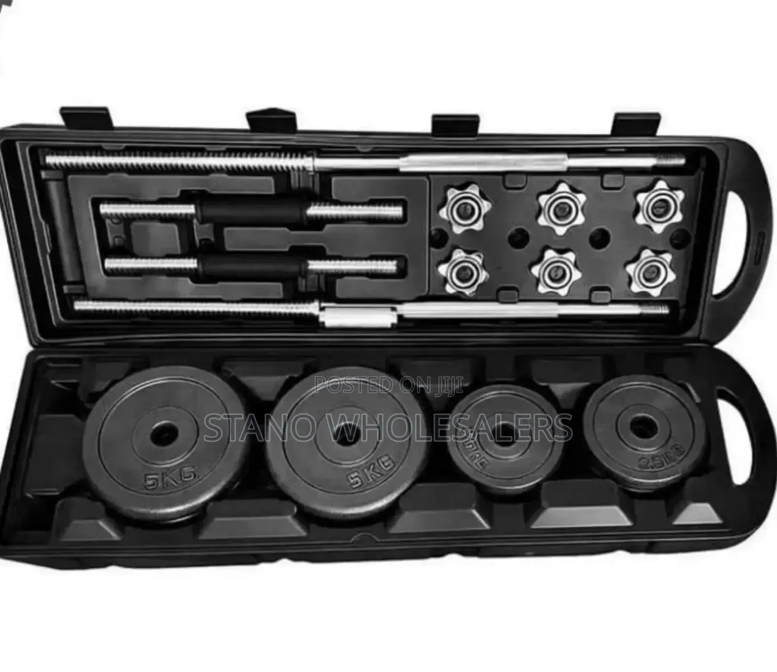 Chrome 50kg Dumbbell Set