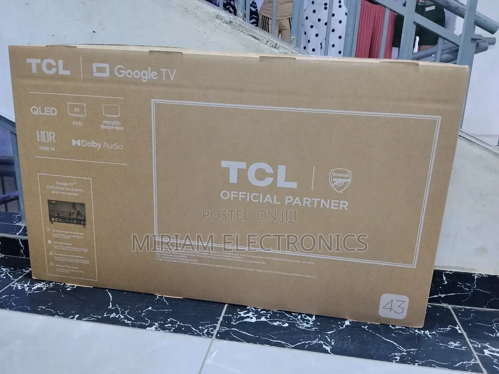 TCL 43" Qled Smart Google Tv