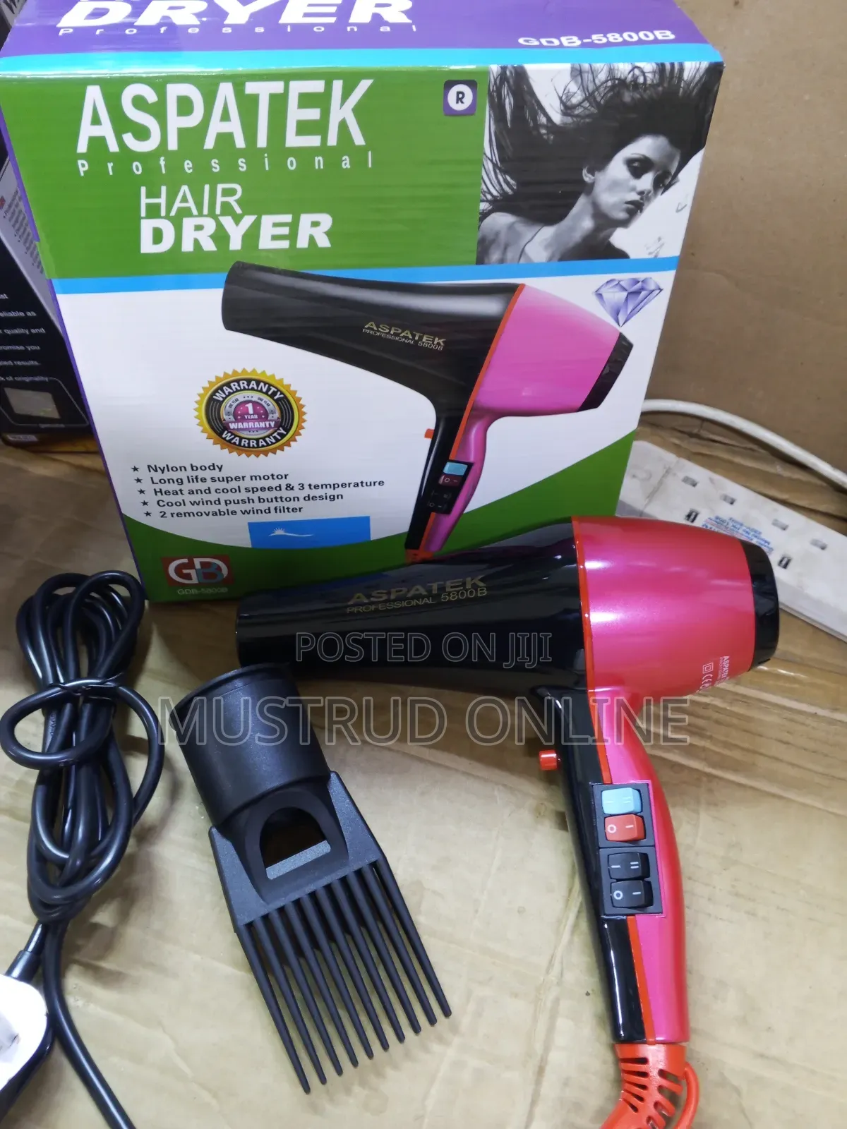 Commercial Aspatek Hair Dryer