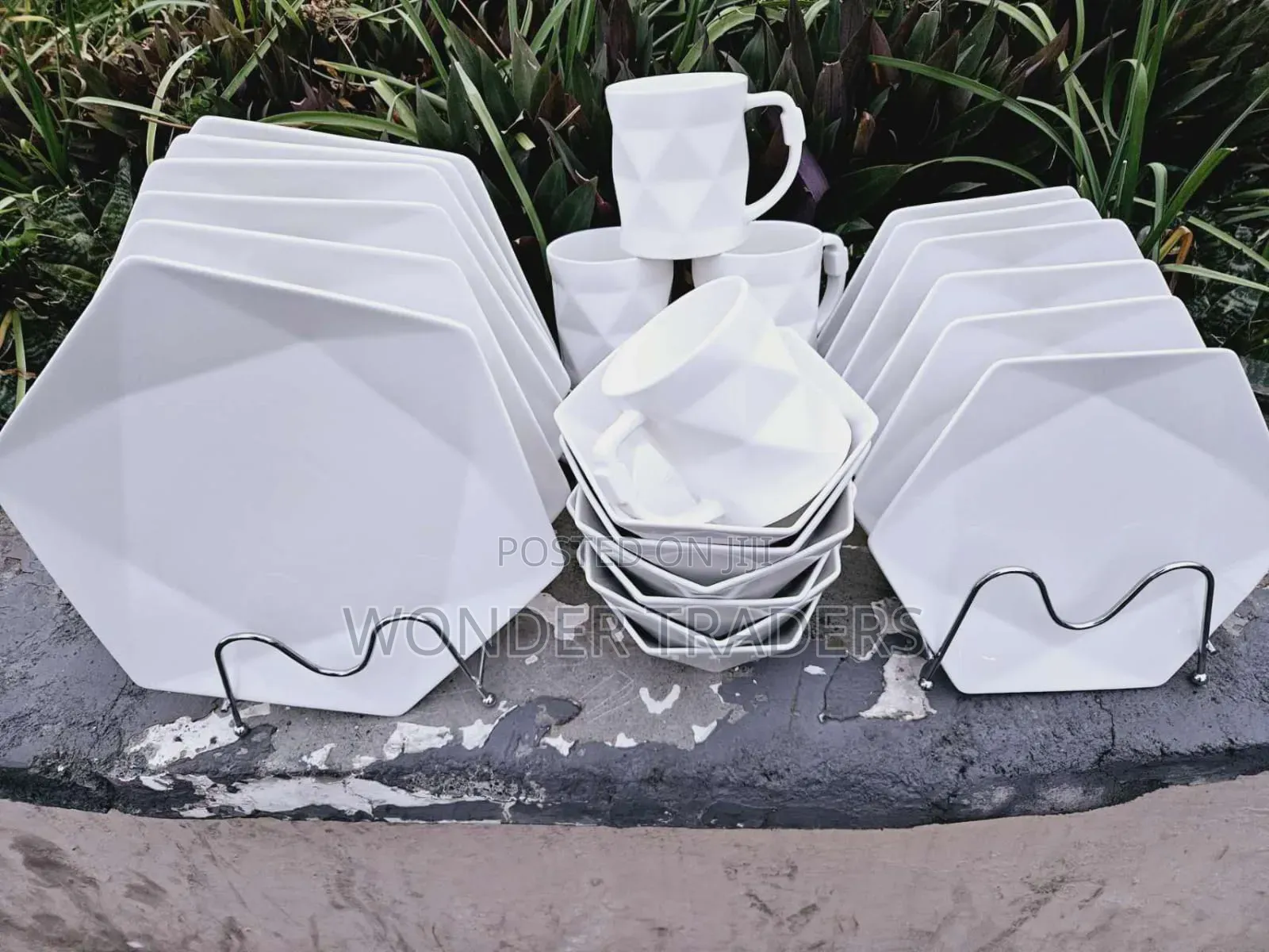 *24 PCS Hexagonal Dinner Set