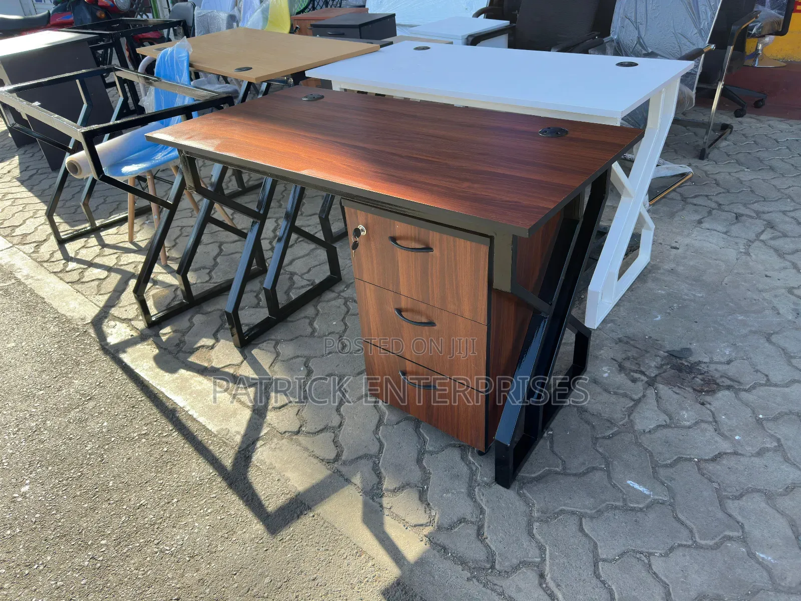 Modern Training/ It/ Home Study Desk+ Mobile Movable Drawers