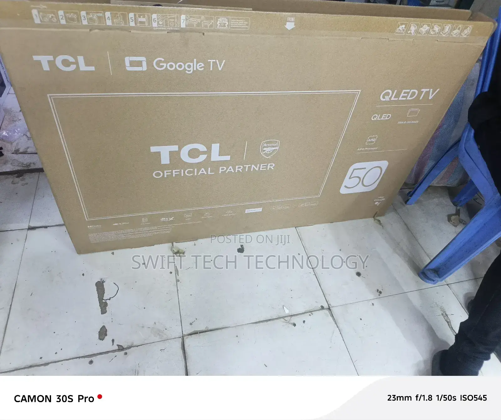 TCL 50 Inches Google Tv 4 K T6c 2160 P