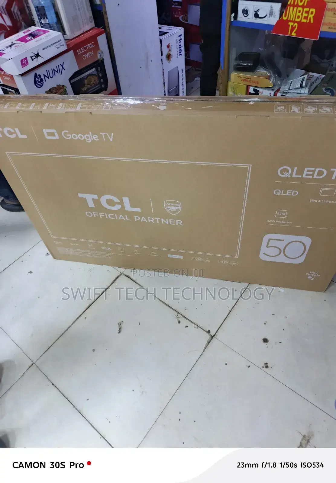TCL 50 Inches Google Tv 4 K T6c 2160 P