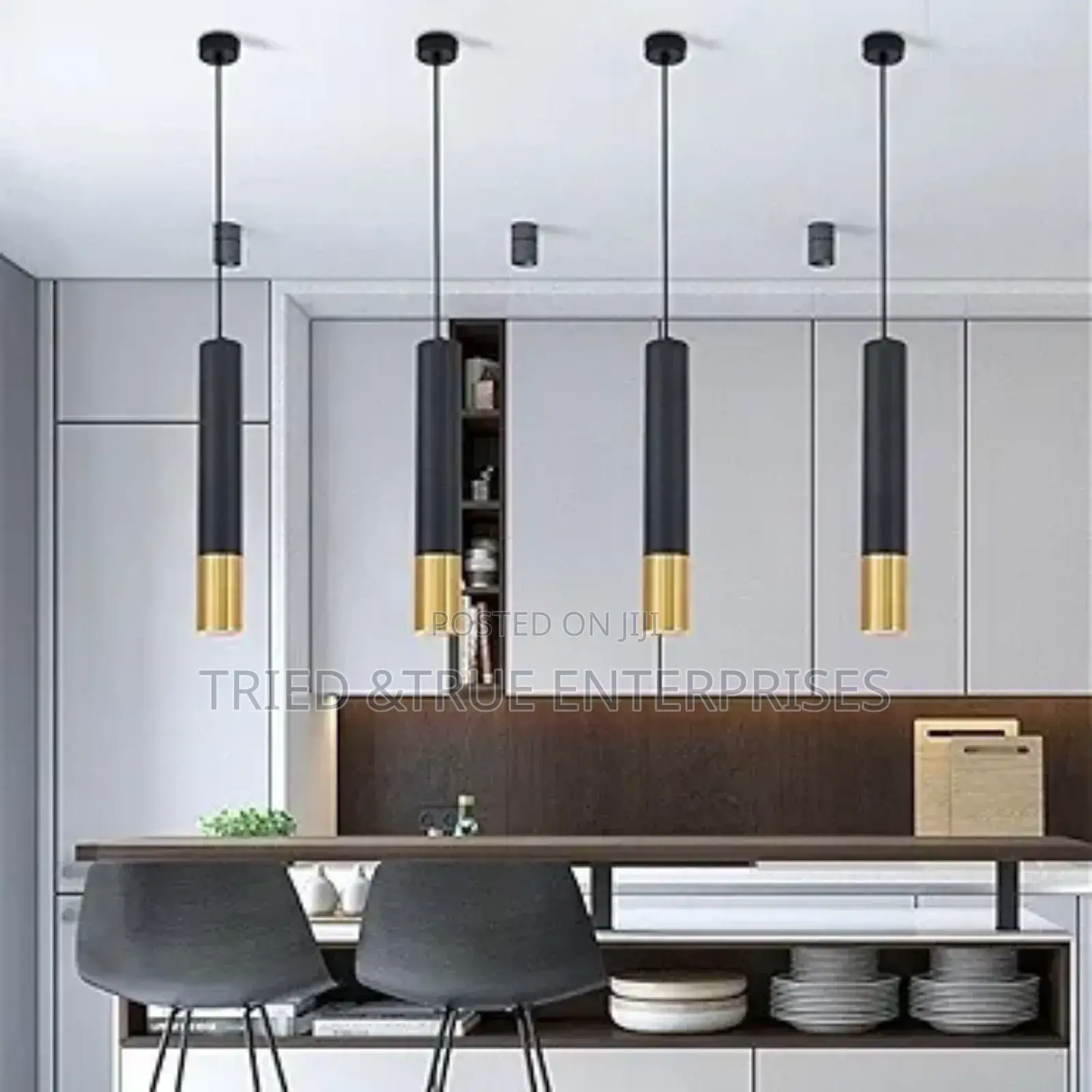 Elegant Single Tricolour Hanging Pendant Light Kj6t