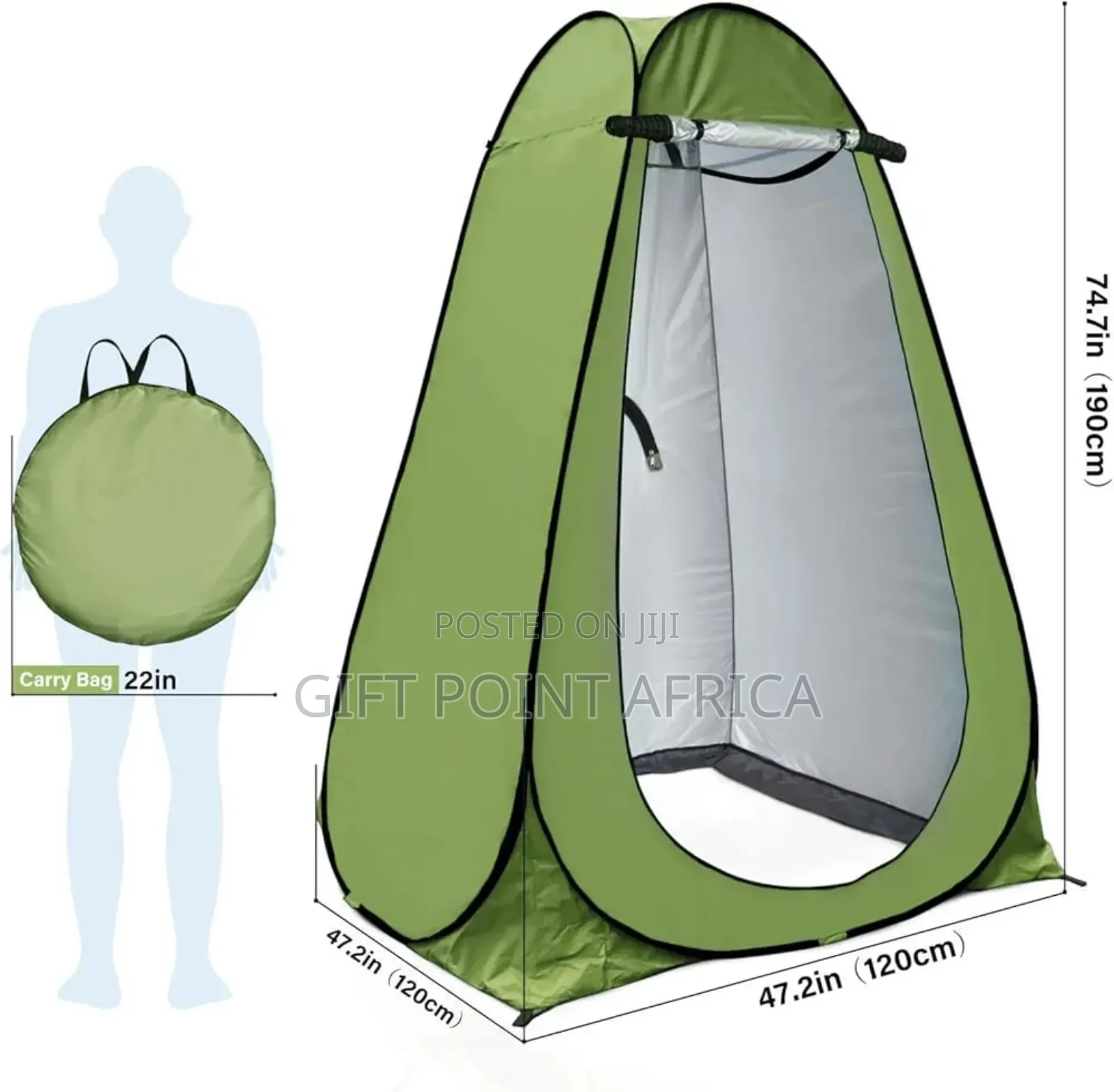 1.8 M High Privacy Shower Tent And Outdoor Changing Room