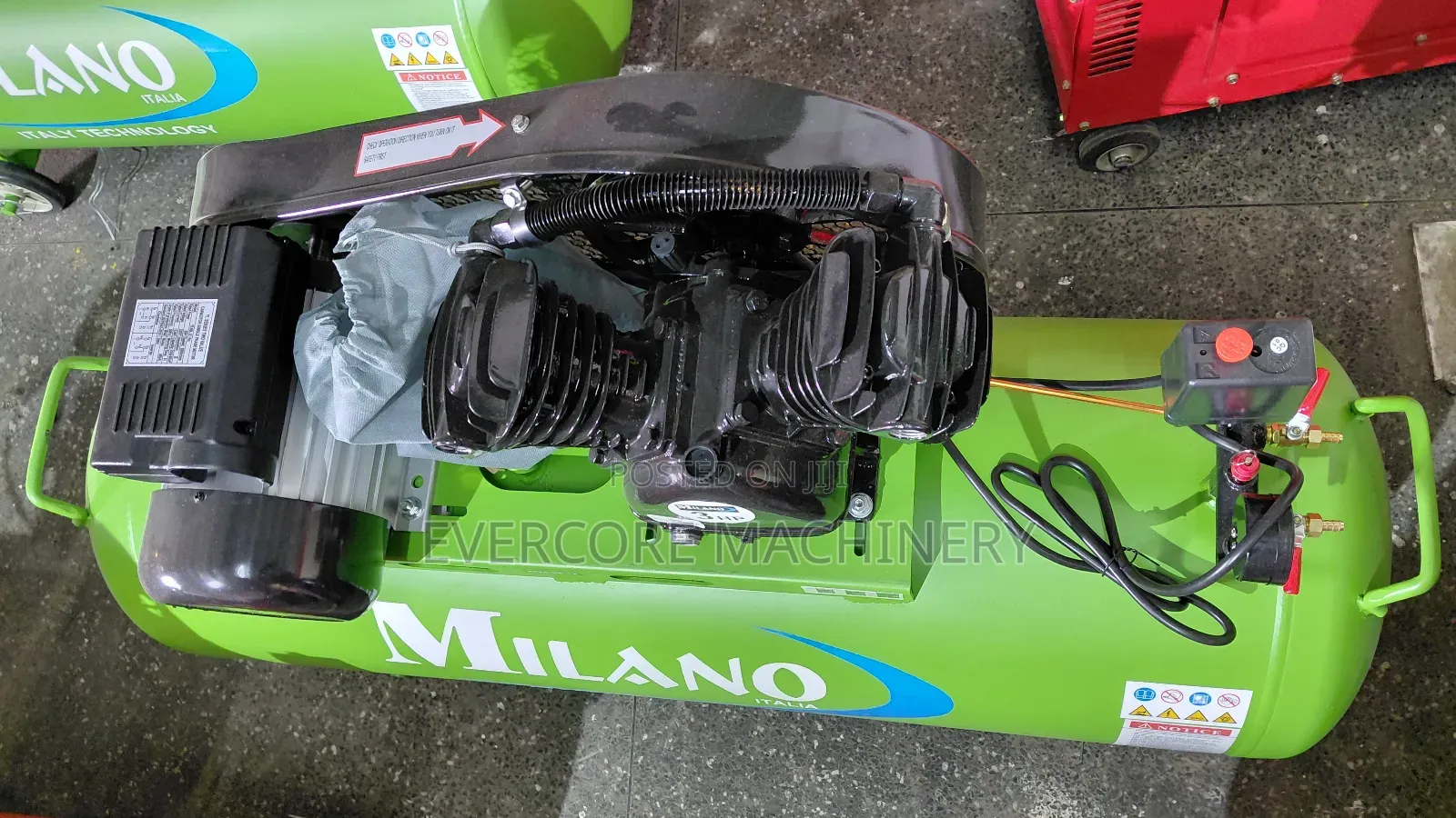 Milano Italia 2 Piston 150litres Air Compressor Single Phase.