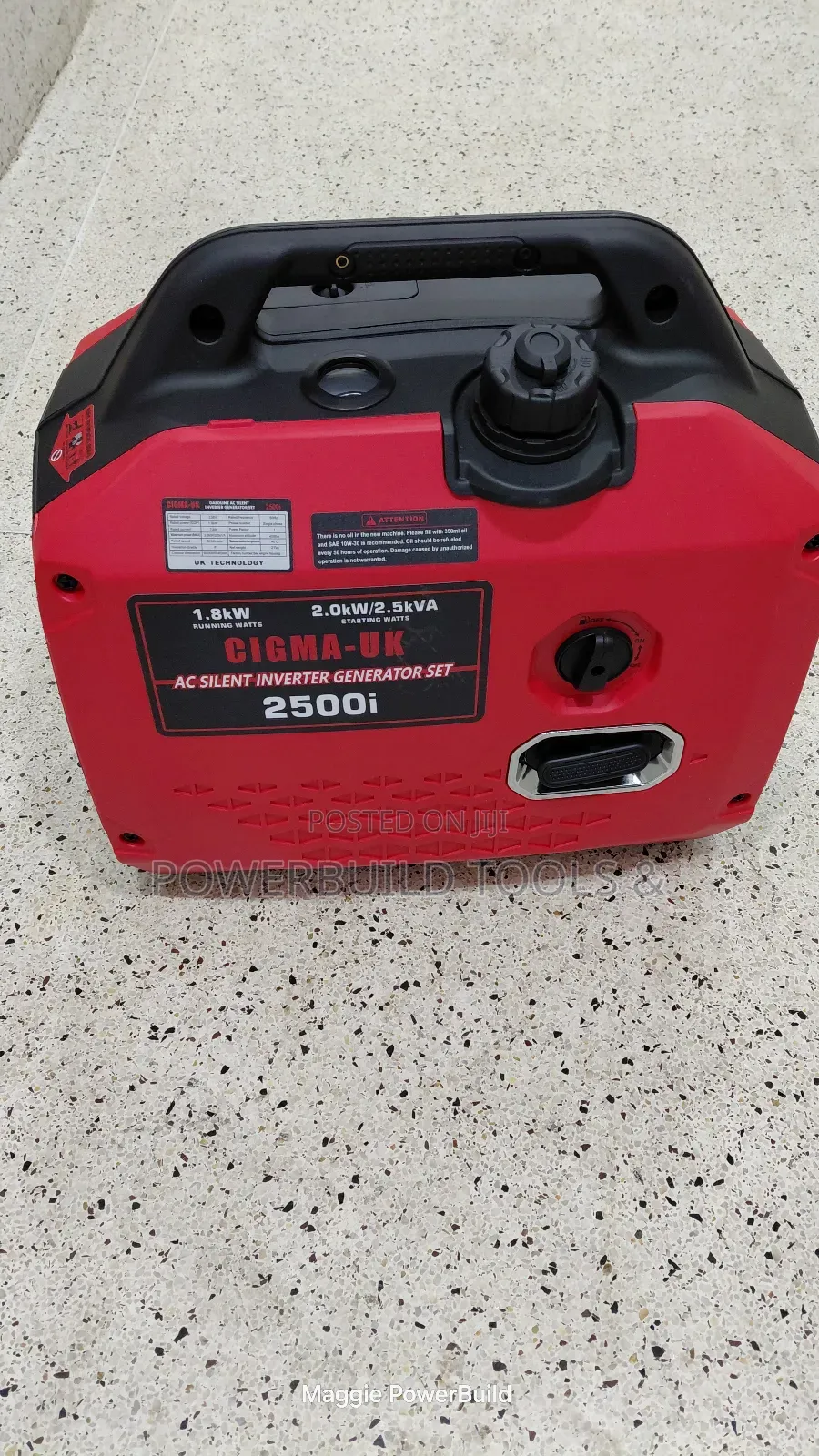 1.8kw/2.5kva Cigma Uk Powerpro Silent Inverter Generator