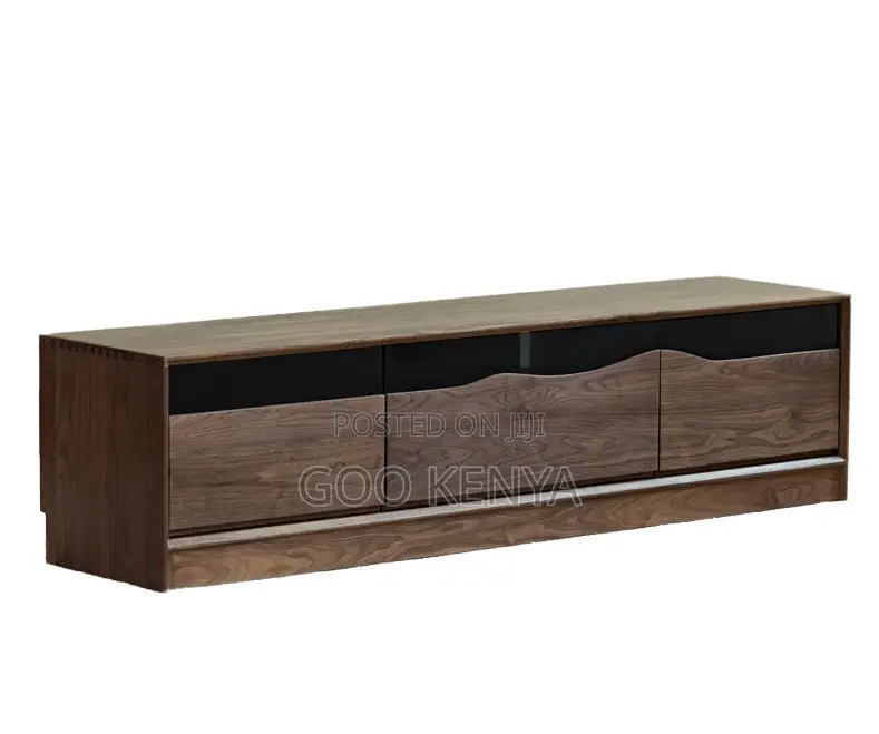 Home Tv Stand; Tv Console Wood Entertainment Unit for Living Room