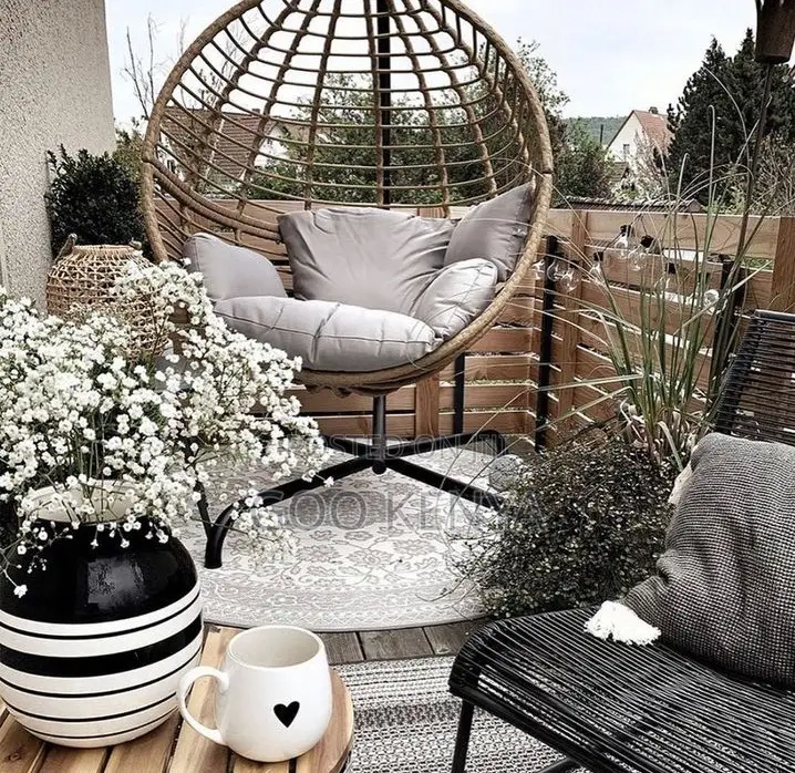 Home Chair; Stylish Hanging Chair With Rattan for Indoor/Outdoor Use