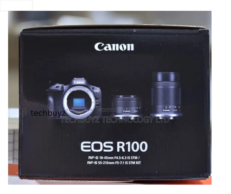 Eos R100 Dual Lens With 18-45mm Lens And 55-210mm Lenses Kit