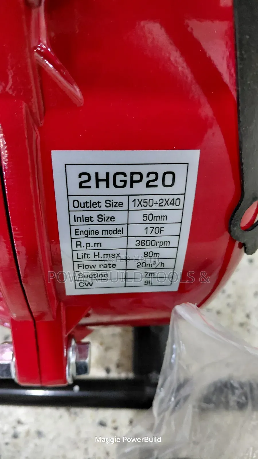 2" High Pressure Petrol Waterpump Lusqi Brand