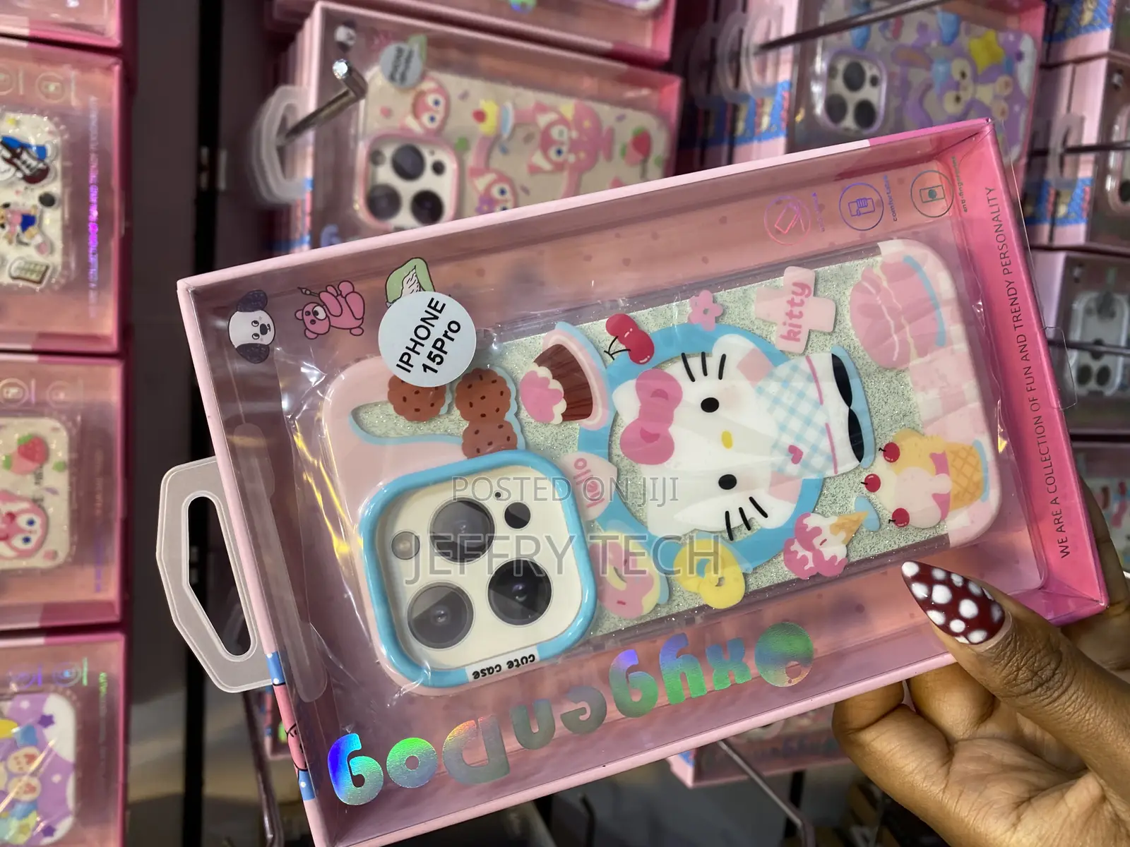 Iliuend iPhone 15 Pro Magsafe Compatible Hello Kitty Disney Case