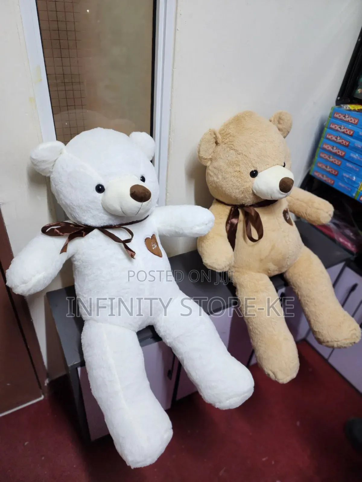 100cm Teddy Bear Gift Idea ~Available in Pink, White, Brown, Beige